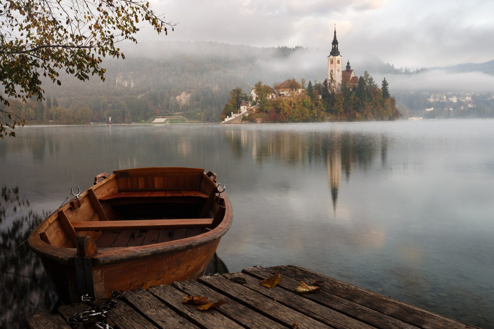 Boat on lake